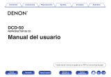 Denon DCD-50 Manual de usuario