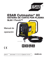 ESAB ESAB Cutmaster 80 Plasma Cutting System Manual de usuario