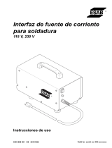 ESAB Welding power source interface Manual de usuario