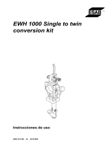 ESAB EWH 1000 Single to twin conversion kit Manual de usuario
