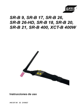 ESAB SR-B 9, SR-B 17, SR-B 26, SR-B 26-HD, SR-B 18, SR-B 20, SR-B 21, SR-B 400, XCT-B 400W Manual de usuario