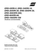 ESAB ERD-5/ERI-5, ERD-10/ERI-10, ERD-20/ERI-20, ERD-30/ERI-30, ERD-60/ERI-60, ERD-100/ERI-100 Manual de usuario