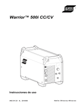 ESAB Warrior™ 500i cc/cv Manual de usuario