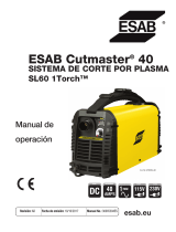 ESAB CUTMASTER 40 PLASMA CUTTING SYSTEM Manual de usuario