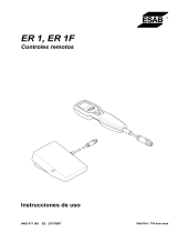 ESAB ER 1, ER 1F Manual de usuario