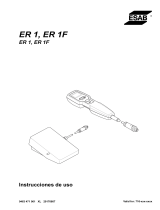 ESAB ER 1 Manual de usuario