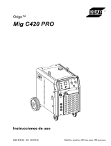 ESAB Mig C420 PRO Manual de usuario