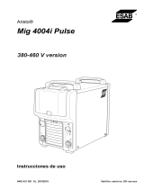 ESAB Aristo® Mig 4004i Pulse Manual de usuario
