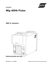ESAB Aristo Mig 4004i Pulse Manual de usuario