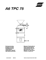 ESAB A6 TPC 75 Manual de usuario