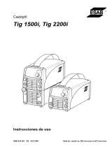 ESAB Tig 1500i, Tig 2200i, Caddy® Tig 1500i, Caddy® Tig 2200i Manual de usuario