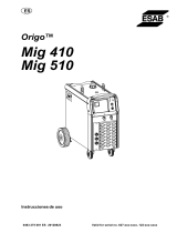 ESAB Origo Mig 510 Manual de usuario