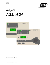 ESAB A22, A24 Origo™ Manual de usuario