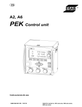 ESAB A2, A6 PEK Control Unit Manual de usuario