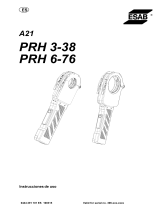 ESAB PRH 3-38, PRH 6-76 - A21 PRH 3-38, A21 PRH 6-76 Manual de usuario