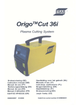 ESAB Origo™ Cut 36i Manual de usuario