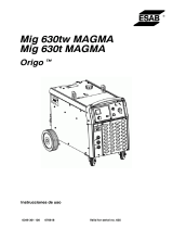 ESAB Mig 630tw Magma, Mig 630t Magma - Origo™ Mig 630tw Magma, Origo™ Mig 630t Magma Manual de usuario