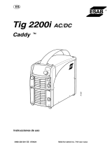 ESAB Tig 2200i AC/DC - Caddy Tig 2200i AC/DC Manual de usuario