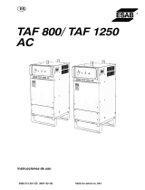 ESAB TAF 800 / TAF 1250 Manual de usuario