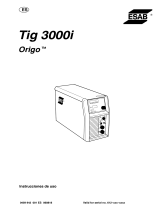 ESAB Tig 3000i Origo™ Tig 3000i Manual de usuario