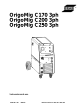 ESAB Origo™Mig C170 3ph, Origo™Mig C200 3ph, Origo™Mig C250 3ph Manual de usuario