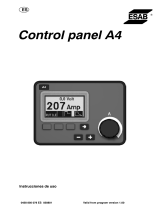 ESAB Control panel A4 Manual de usuario