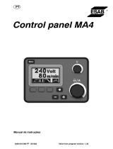 ESAB Control panel MA4 Manual de usuario