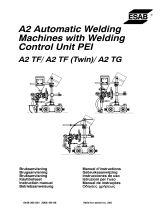 ESAB A2 Automatic welding machines with Welding Control Unit PEI Manual de usuario