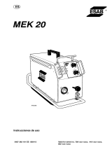 ESAB MEK 20 Manual de usuario