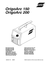 ESAB Origo™Arc 150, Origo™Arc 200 Manual de usuario
