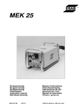 ESAB MEK 25 Manual de usuario