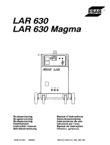 ESAB LAR 630, LAR 630 Magma Manual de usuario