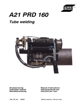 ESAB A21 PRD 160 Manual de usuario