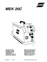 ESAB MEK 20C Manual de usuario