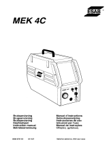ESAB MEK 4C Manual de usuario