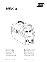 ESAB MEK 4 Manual de usuario