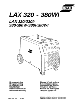 ESAB LAX 320, LAX 380 Manual de usuario