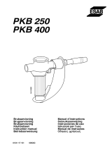 ESAB PKB 250, PKB 400 Manual de usuario