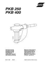 ESAB PKB 250, PKB 400 Manual de usuario