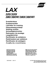 ESAB LAX 320, LAX 380 Manual de usuario