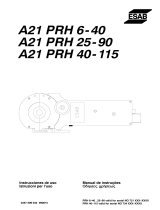 ESAB A21 PRH 40-115 Manual de usuario