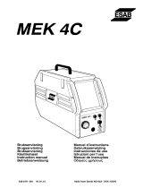ESAB MEK 4C Manual de usuario