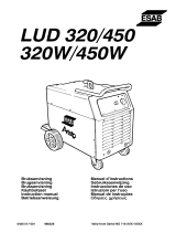ESAB LUD 320, LUD 450 Manual de usuario