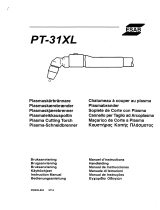 ESAB PT 31XL, PT 31XLPC Manual de usuario