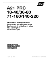 ESAB A21 PRC 36-80 Manual de usuario