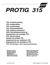 ESAB PROTIG 315 Manual de usuario