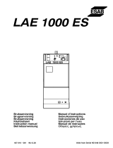 ESAB LAE 1000 ES Manual de usuario