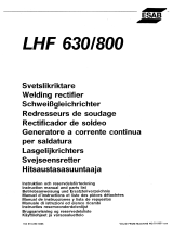 ESAB LHF 630, LHF 800 Manual de usuario