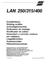 ESAB LAN 250, LAN 315, LAN 400 Manual de usuario