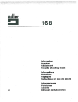Duerkopp Adler 168 Manual de usuario